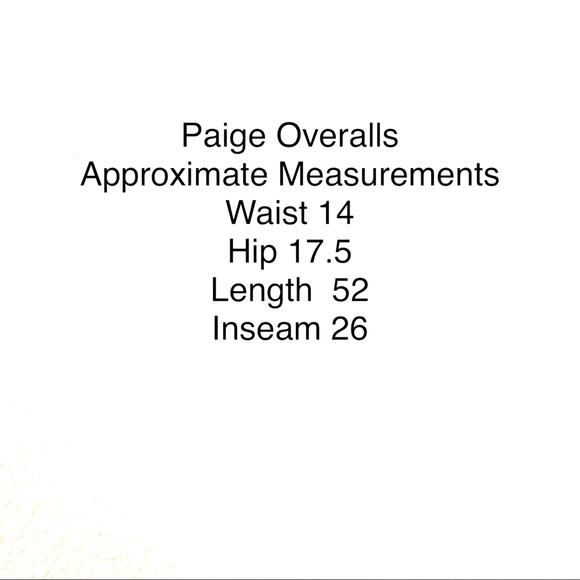 Cropped Overalls Paige SZ 24 Black Denim Nellie NWT - Picture 5 of 16